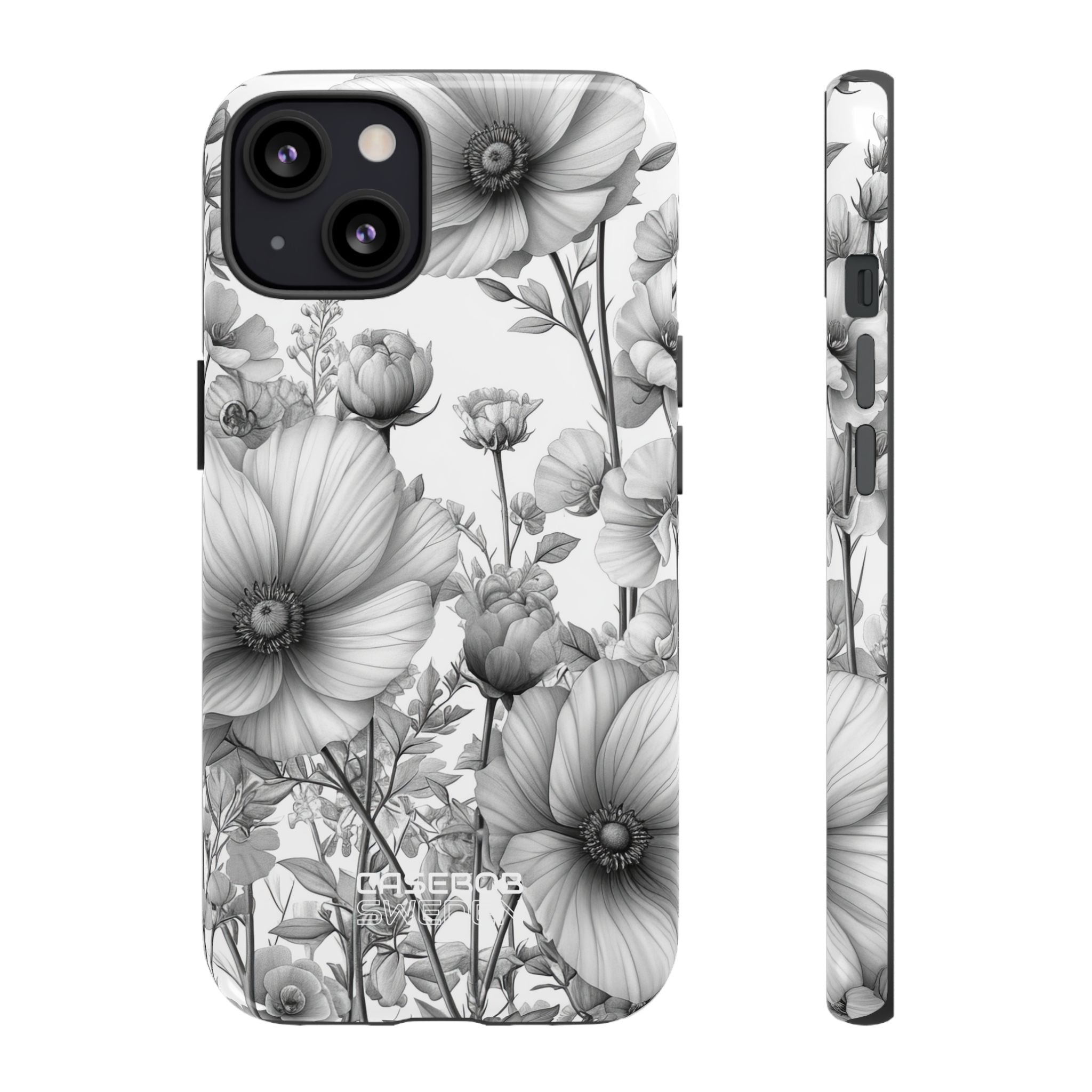 Vintage Floral Etching iPhone 13 - Tough
