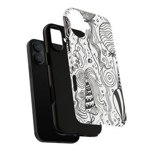 Whimsical Celebration in Black and White - for iPhone 16