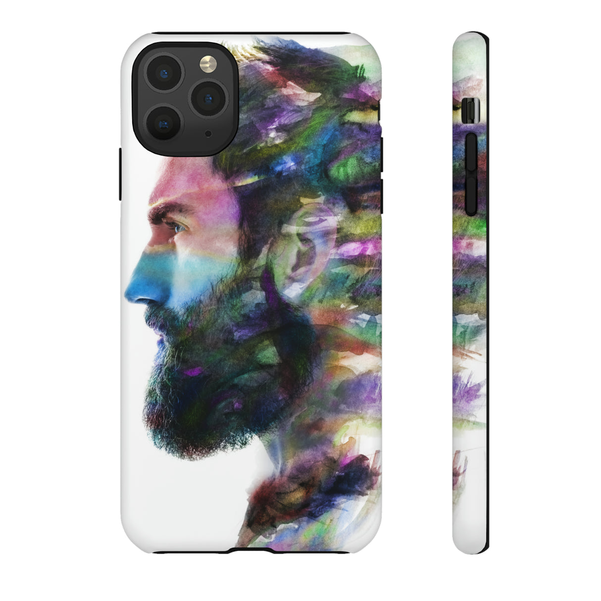 Watercolor Portrait - Protective Phone Case