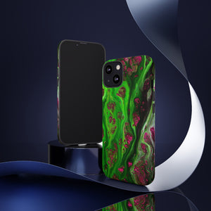 Toxic Green Ink Art iPhone Case (Protective) Phone Case