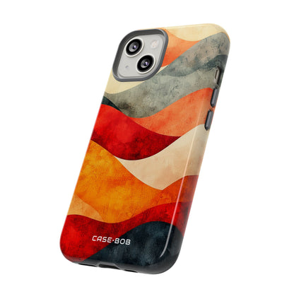 Cracked Wave Sunset iPhone 14 Case - Tough
