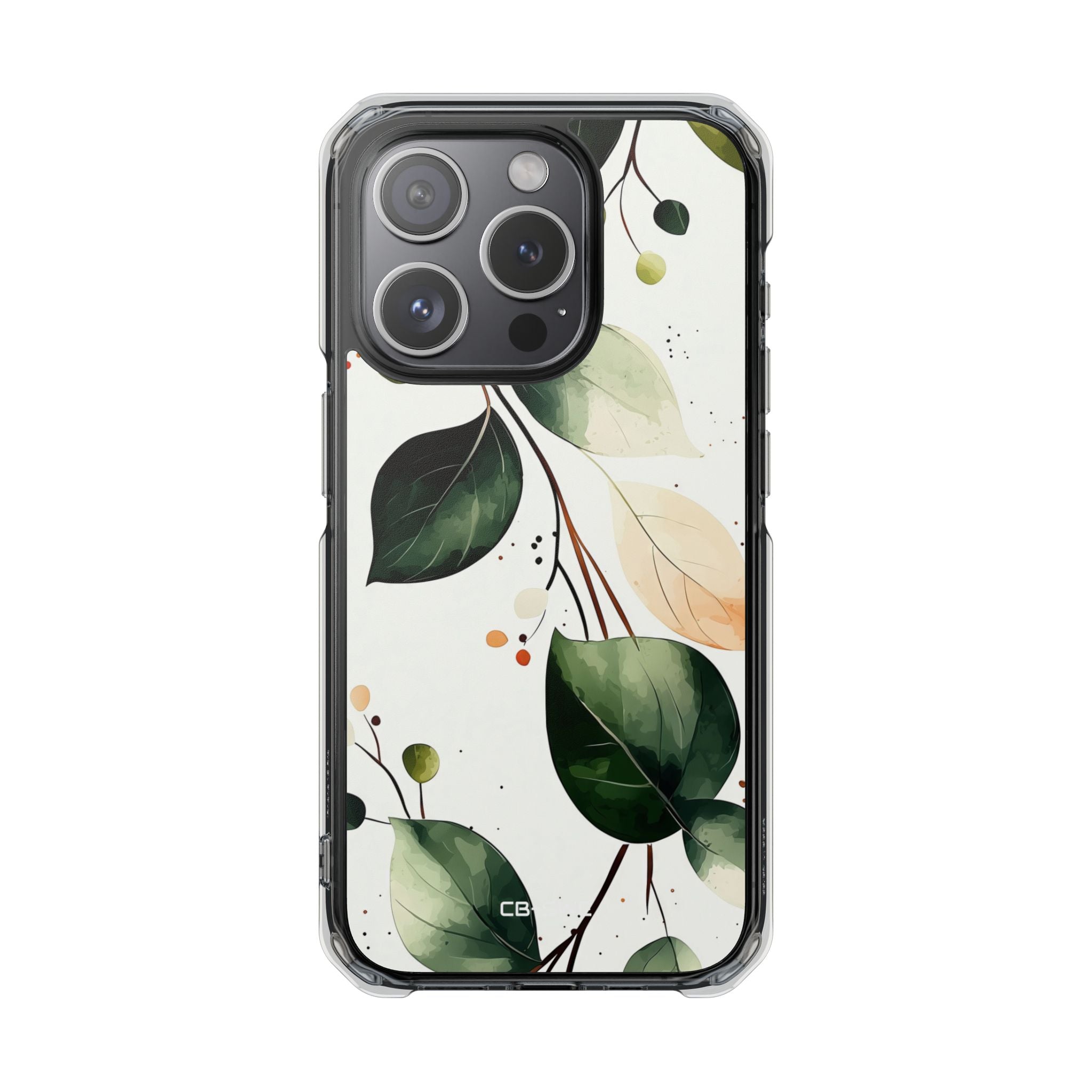 Botanical Leaf Arrangement iPhone Case - Impact