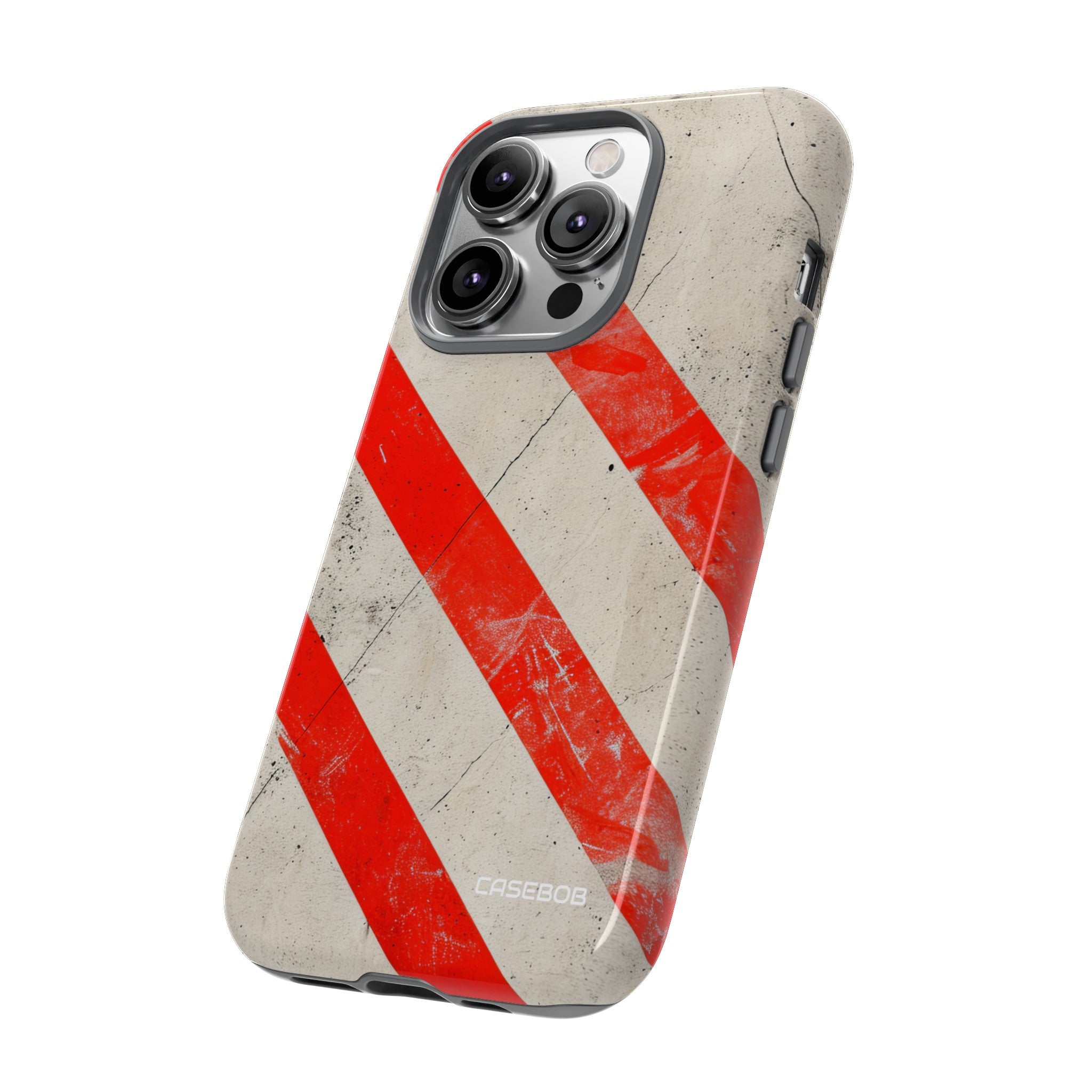 Crimson Line Minimalism - Protective Phone Case