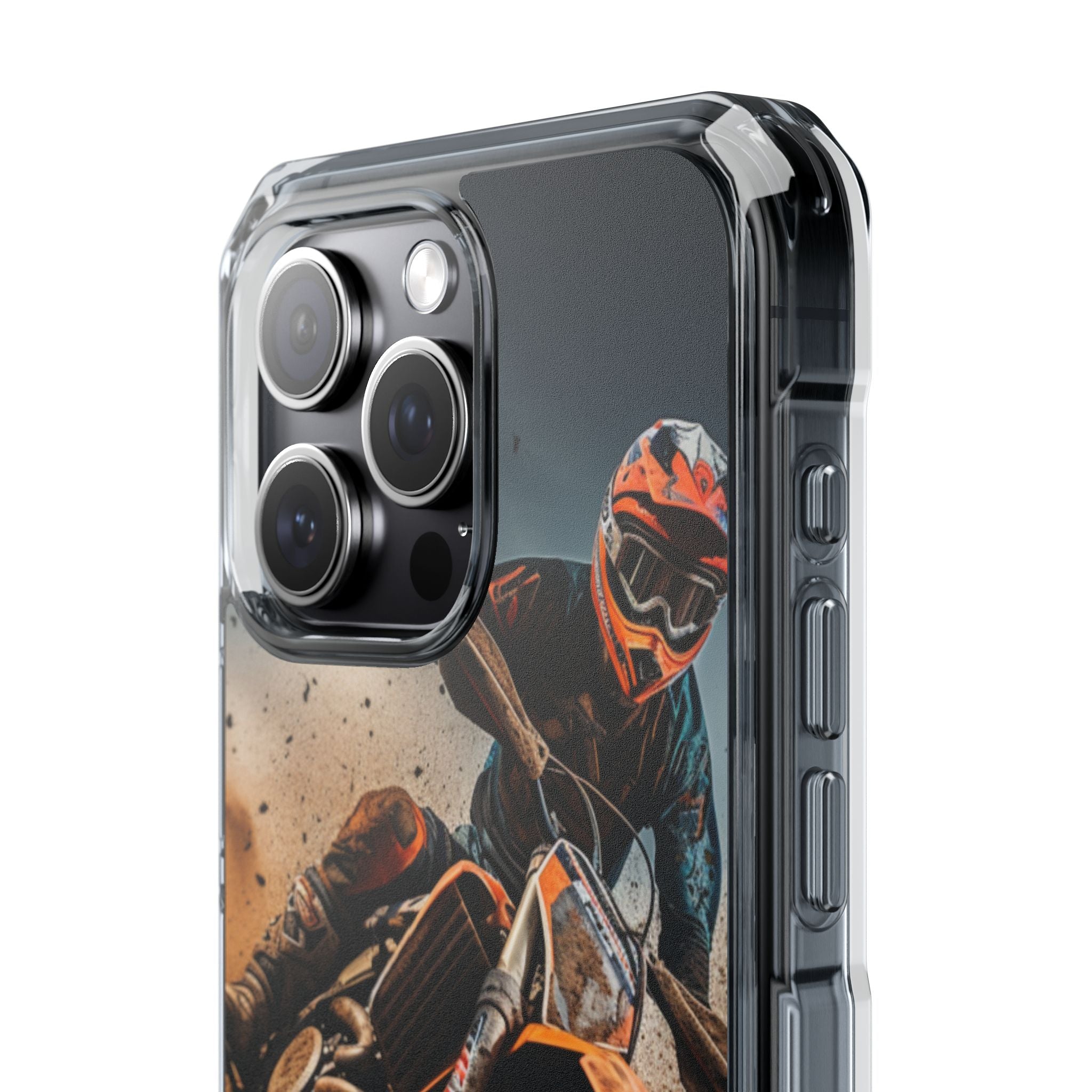 Rider Amidst Desert Fury iPhone Case - Impact