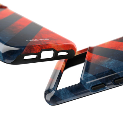 Diagonal Stripes Blaze Google Pixel 8 Case - Tough