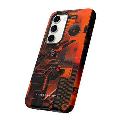 Gradient Circuitburst Samsung S23 - Tough Phone Case