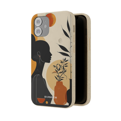 Modern Silhouette Tranquility | Biodegradable Phone Case