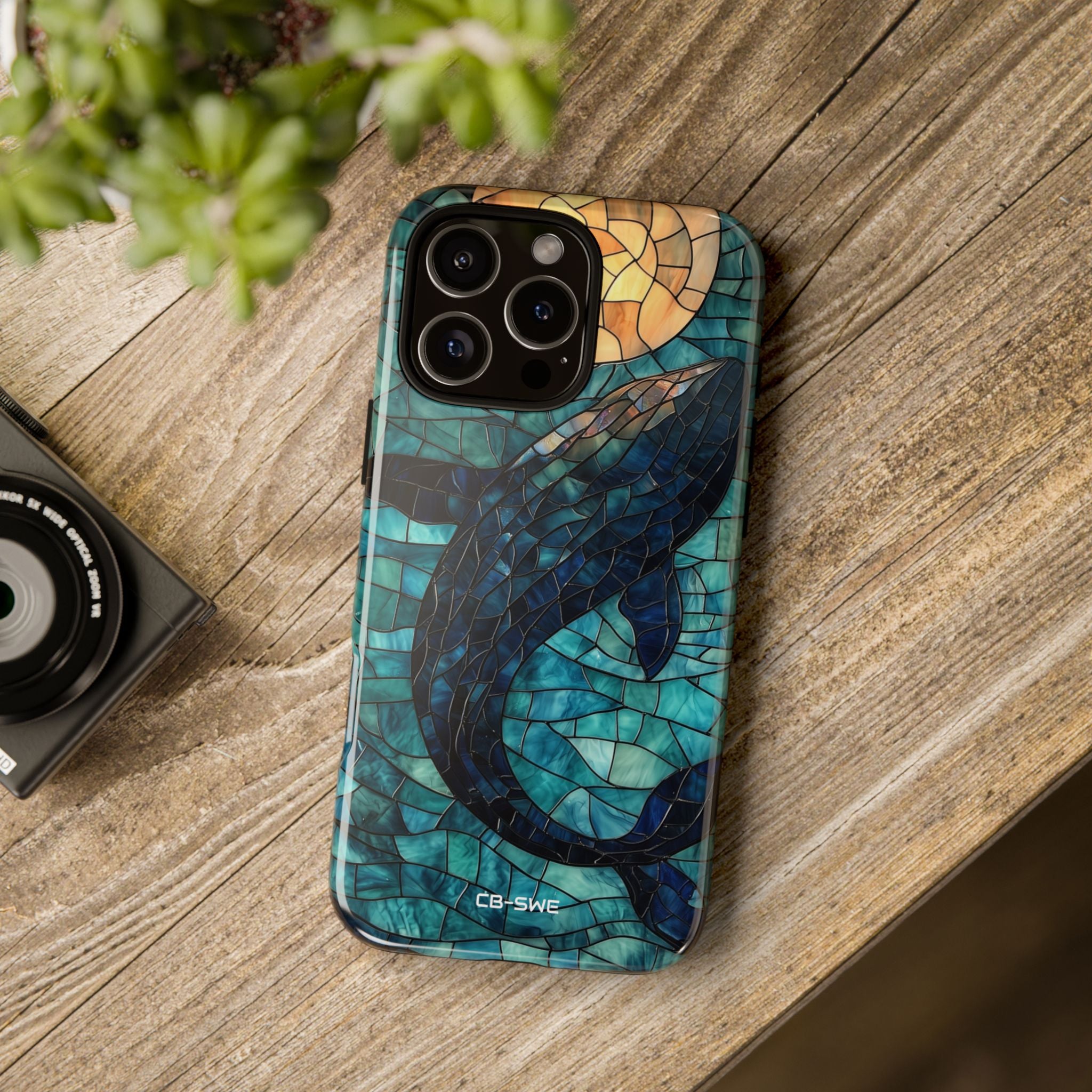 Whale Dives Upward - iPhone Case