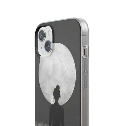 Zen Serenity Moon Reflection iPhone 14 - Flexi Phone Case