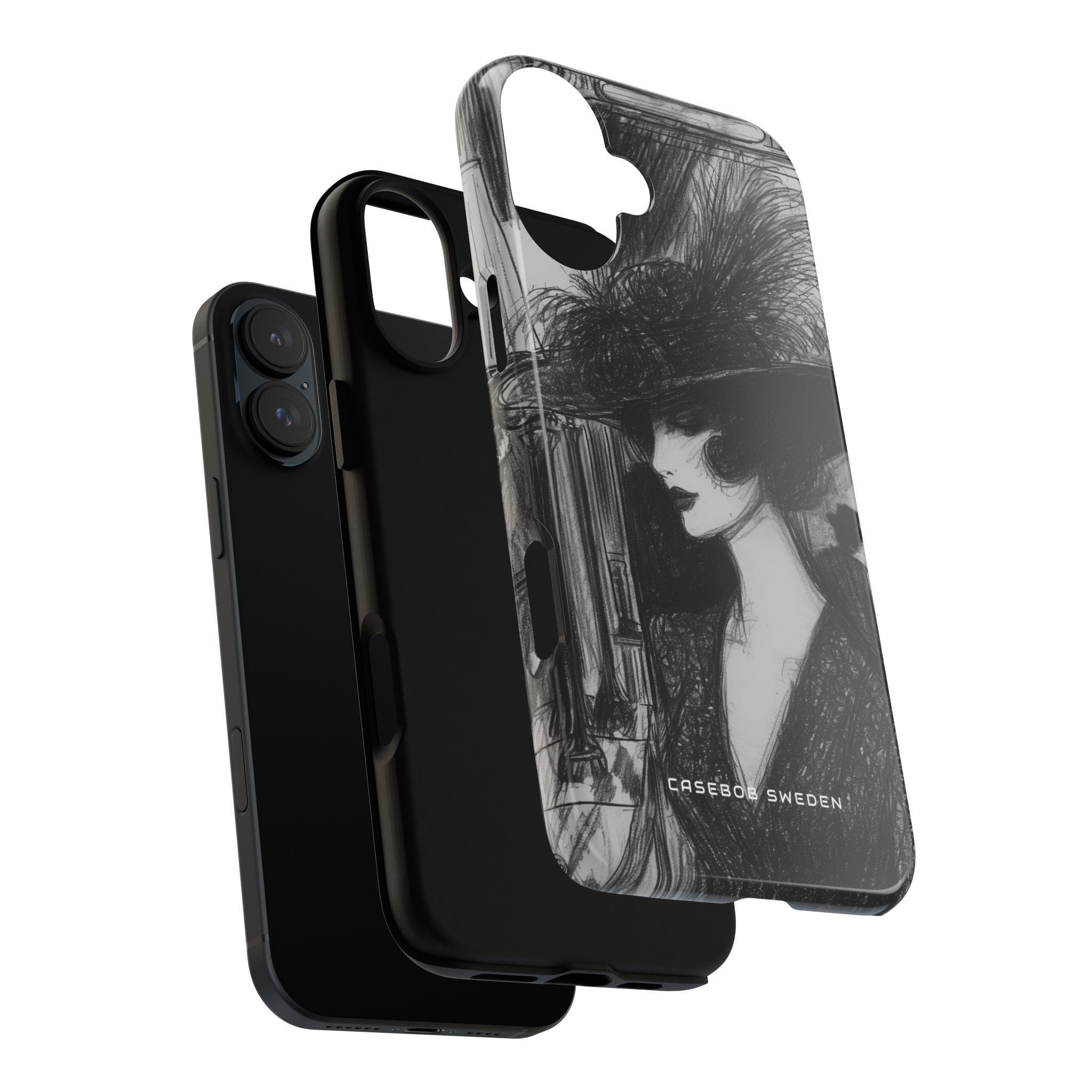 Timeless Elegance in Monochrome iPhone 16 - Tough Phone Case