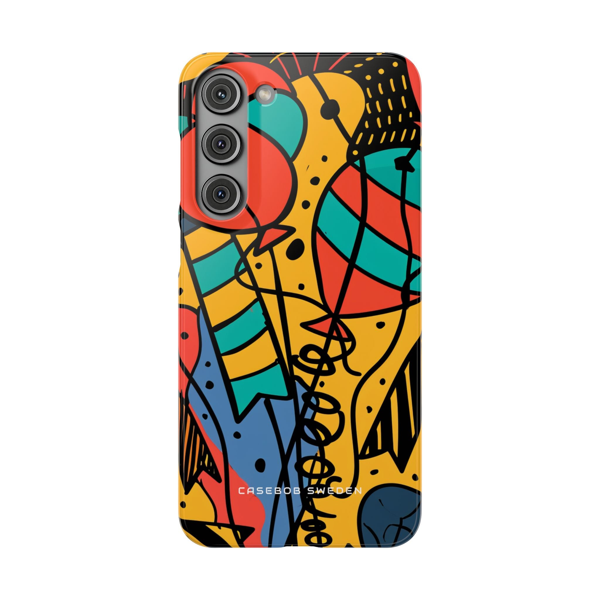 Playful Lines in Motion Samsung S23 - Slim Phone Case