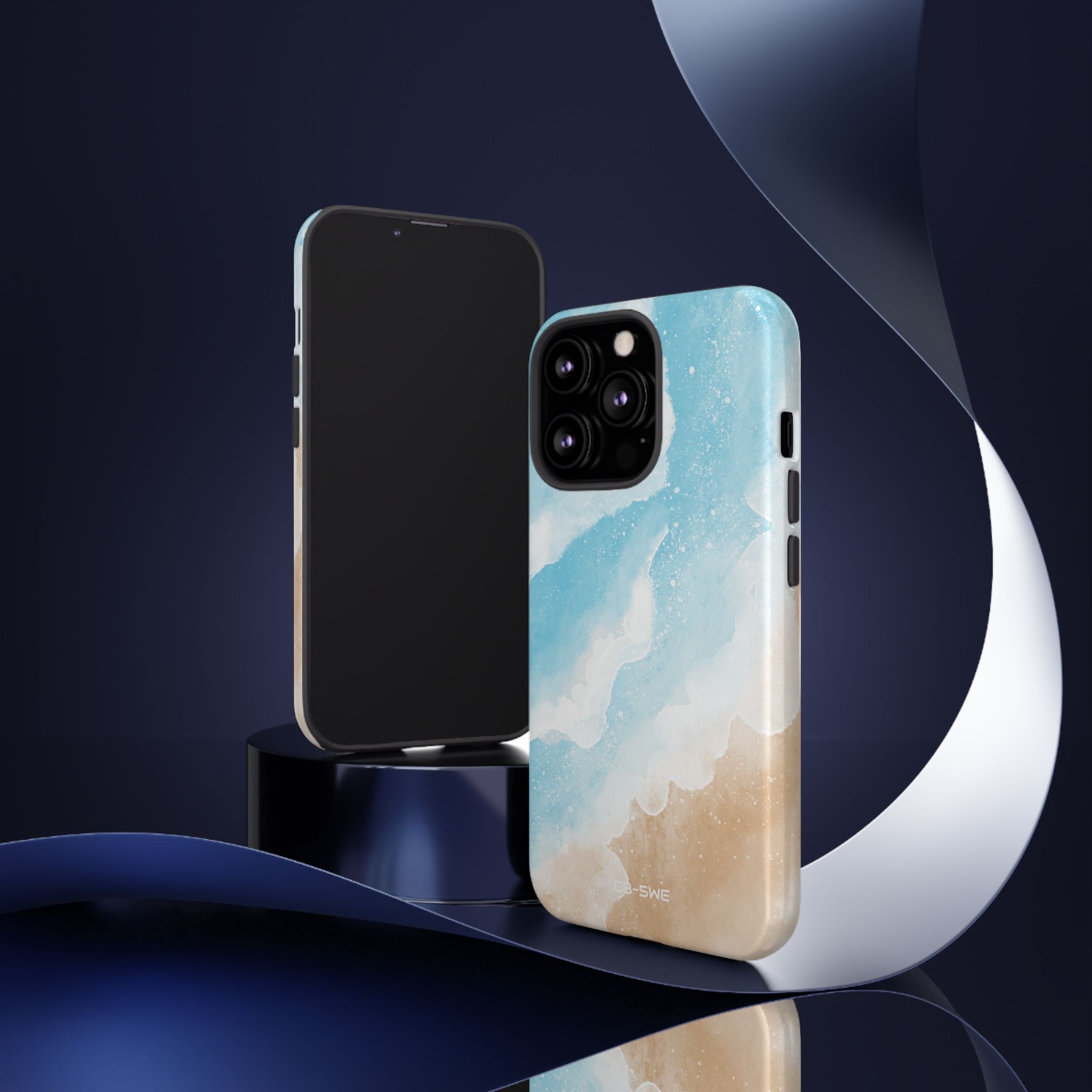 Serene Coastal Whispers - iPhone Case