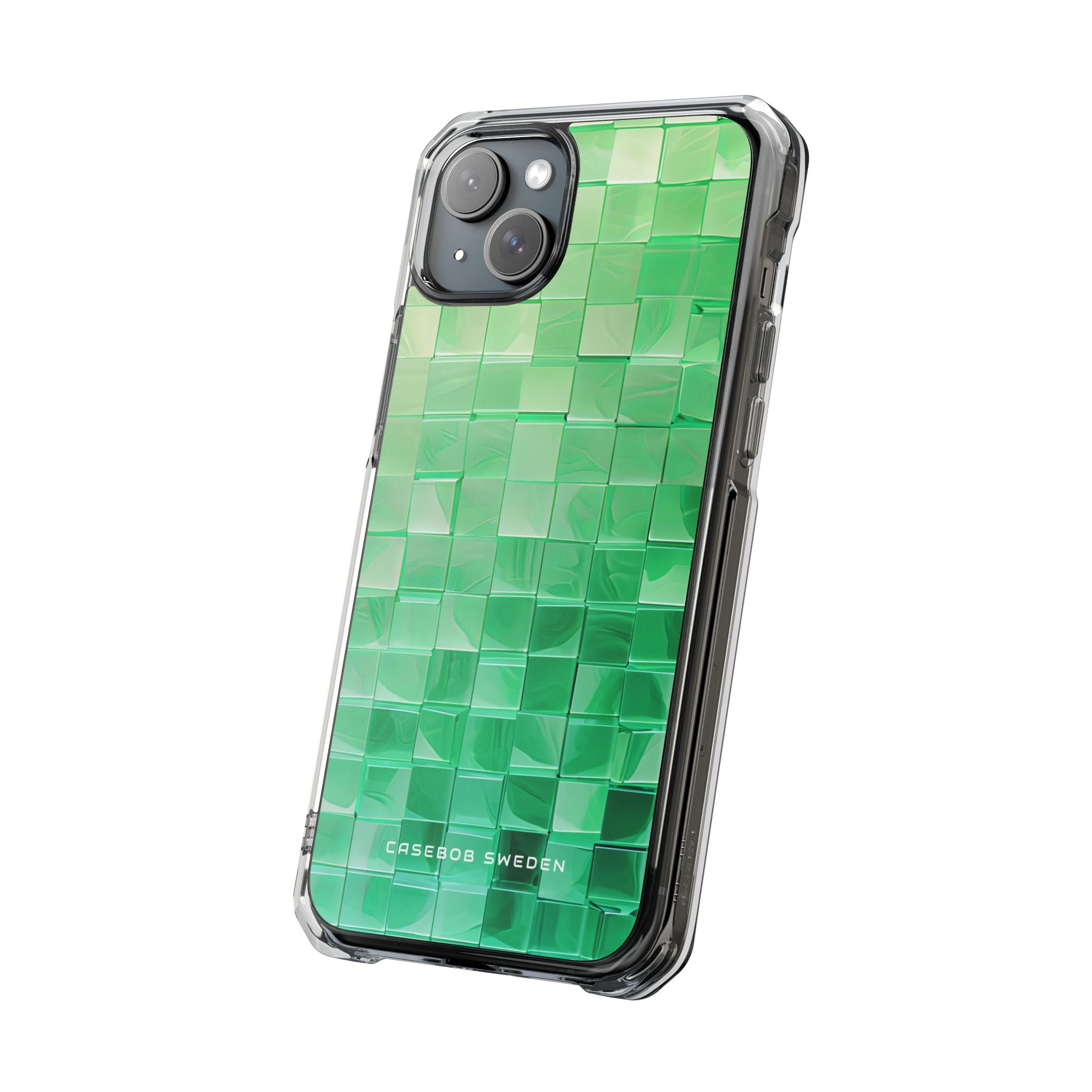 Gradient Verdegrid iPhone 15 - Clear Impact Phone Case