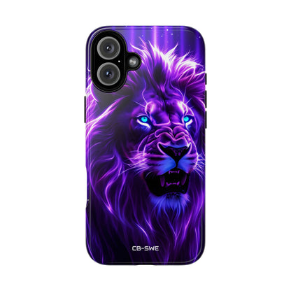 Neon Lion Majesty - iPhone Case