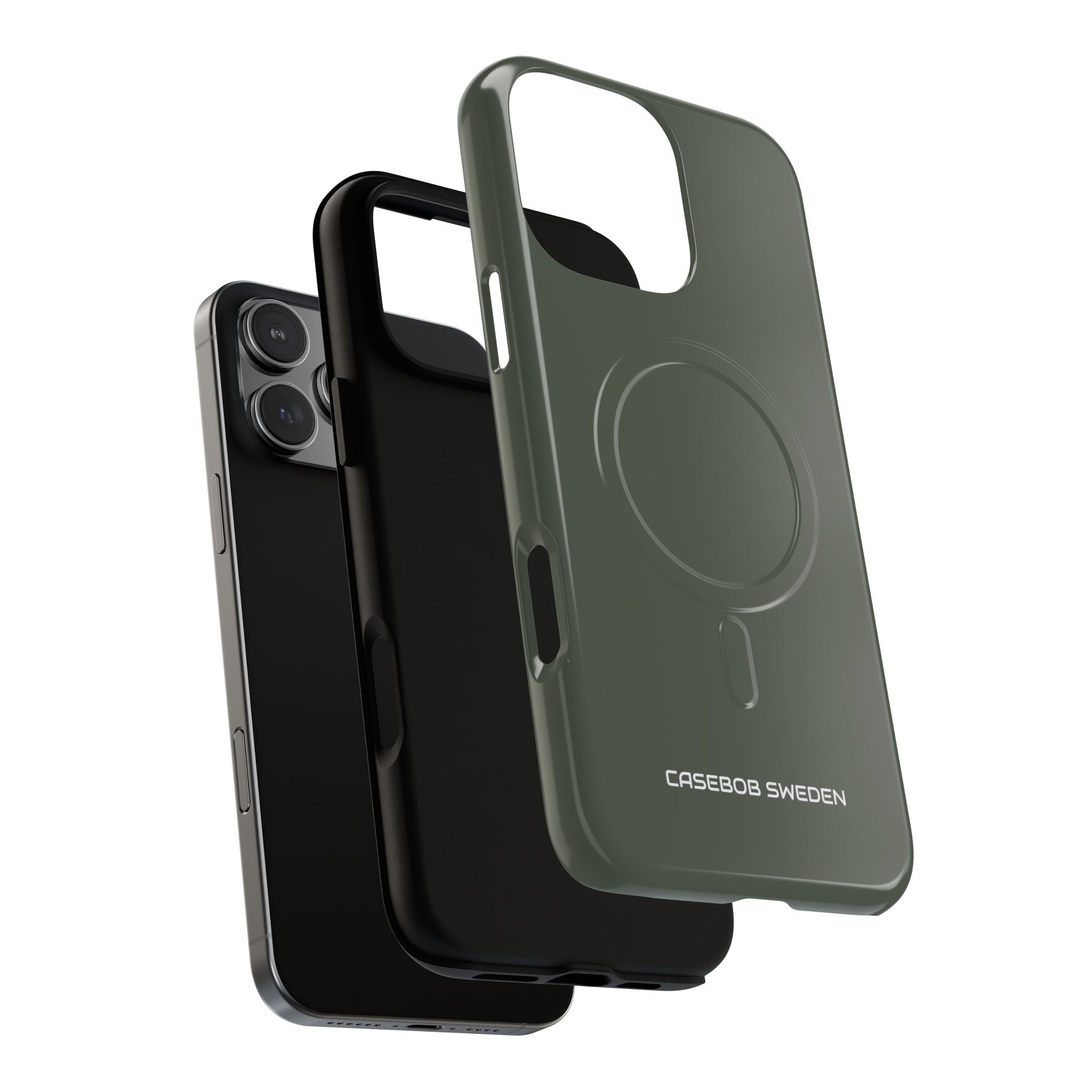 Ebony Black - Tough + MagSafe® iPhone 16 Phone Case