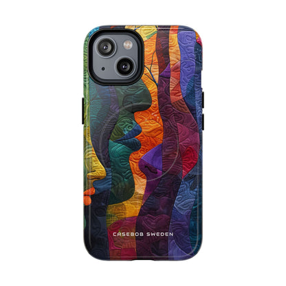 Harmonized Faces and Nature Fusion iPhone 14 | Tough+ Phone Case