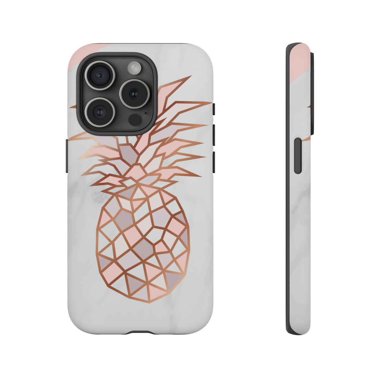 Ananas Roségold - Schutzhülle fürs Handy