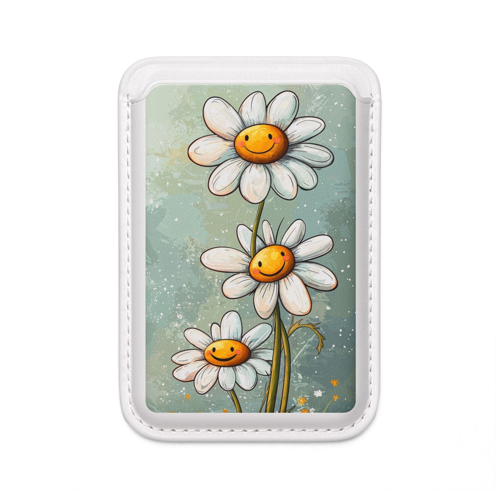 Smiling Daisies Burst Wallet – MagSafe Ready