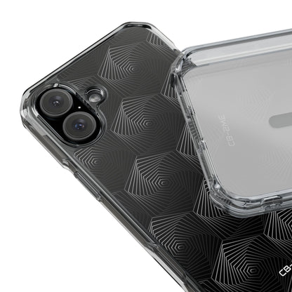 Geometric Spiral Illusion iPhone Case - Impact