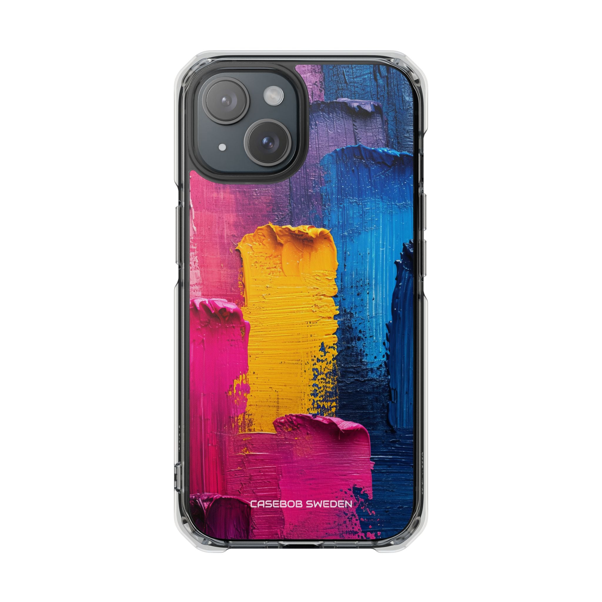 Bold Abstract Texture - Clear Impact iPhone 15 Phone Case