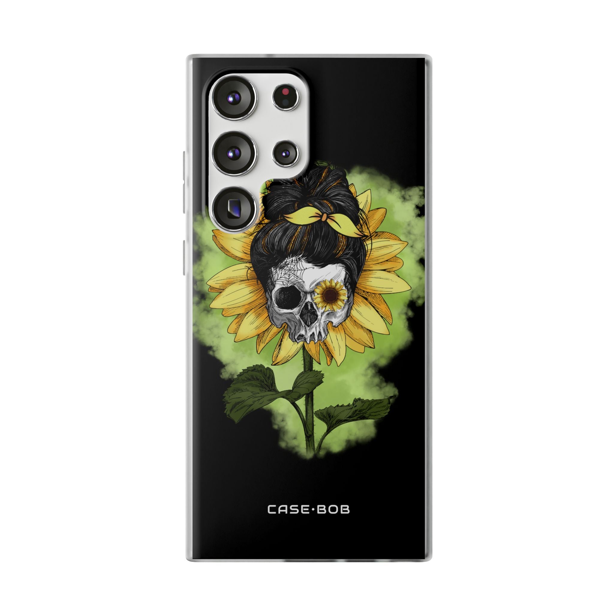 Sunflower Skull Samsung S23 Ultra Case - Soft