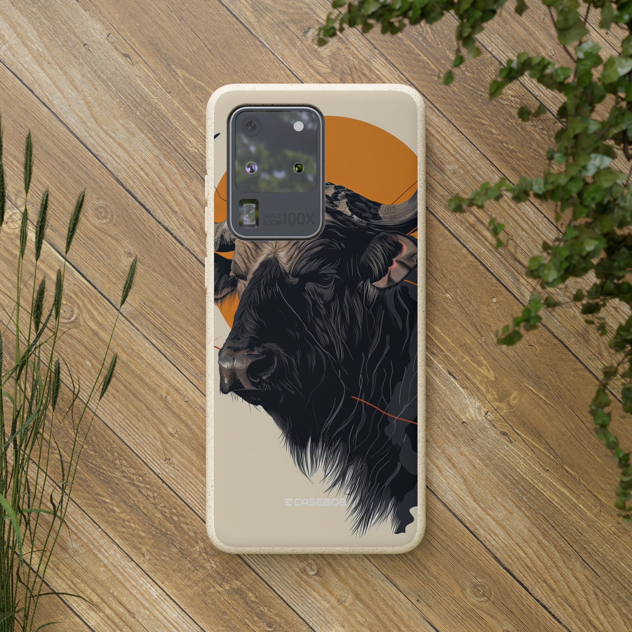 Majestic Buffalo Sun | Biodegradable Phone Case