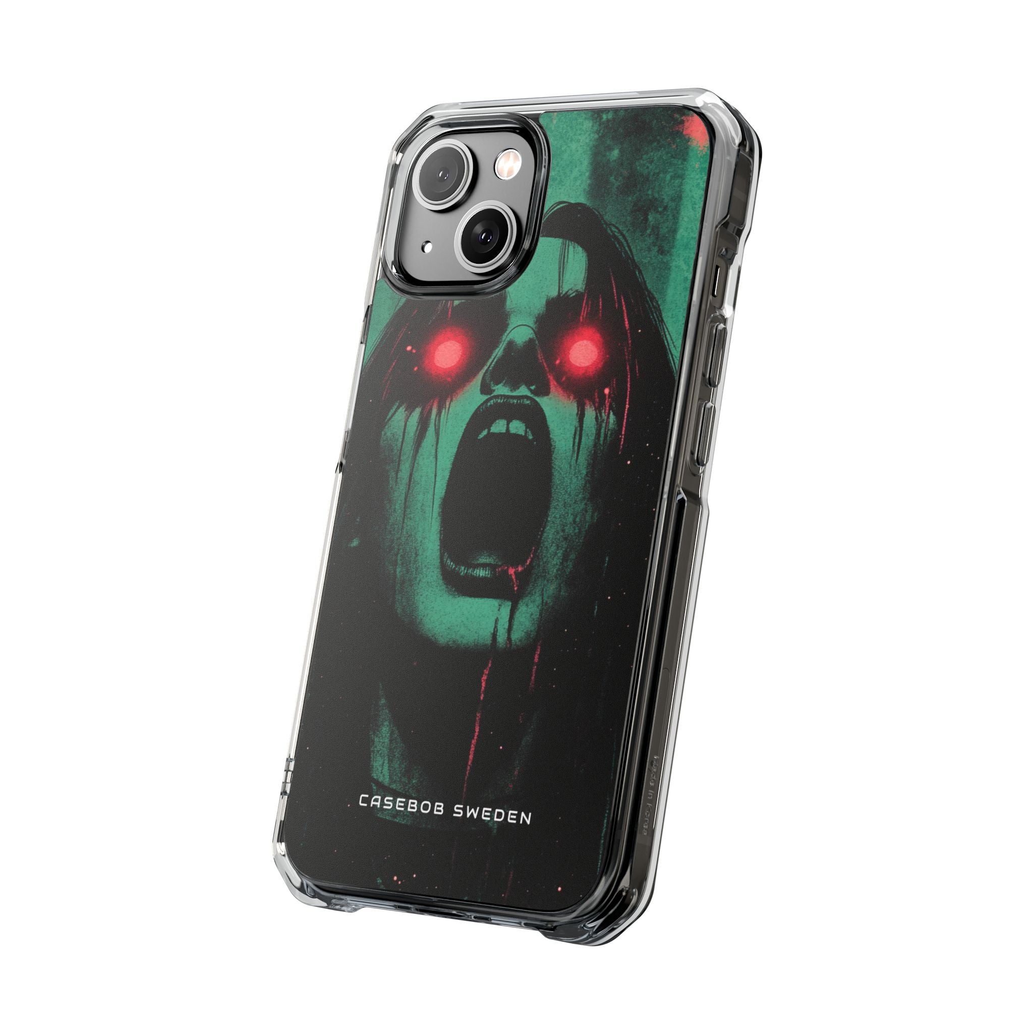 Haunting Glow of Gothic Eyes iPhone 14 - Clear Impact Phone Case