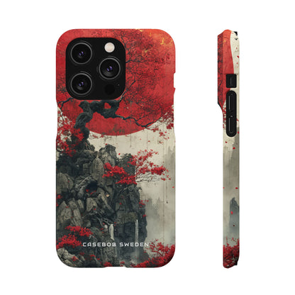 Zen Serenity in Red Harmony iPhone 14 - Slim Phone Case