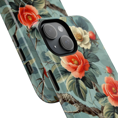 Coral Bloom iPhone 15 Case - Tough+