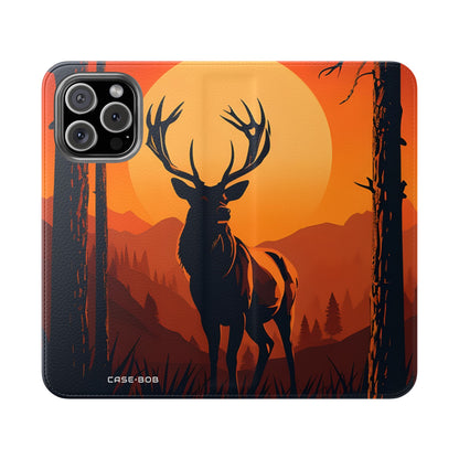 Stag Sunset - iPhone 16 Max Case - Wallet
