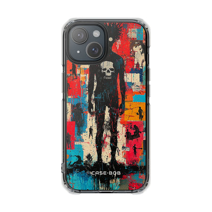 Spiky Skull Silhouette iPhone 15 Case - Impact