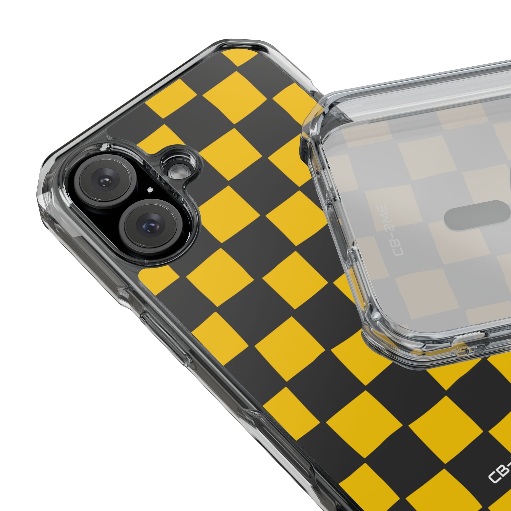 Yellow Squares Dance iPhone Case - Impact