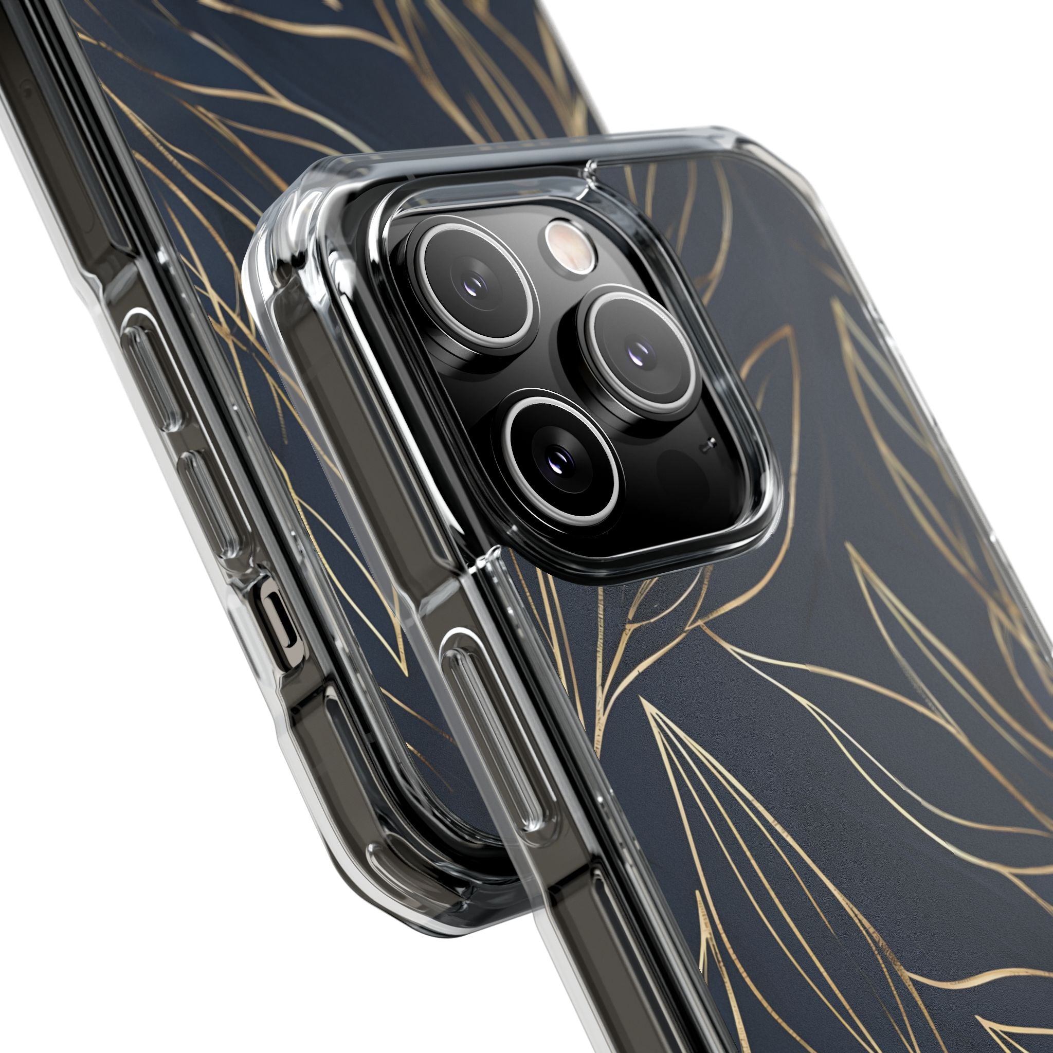 Modern Gold Leaves iPhone Case - Impact