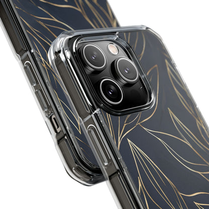 Modern Gold Leaves iPhone Case - Impact
