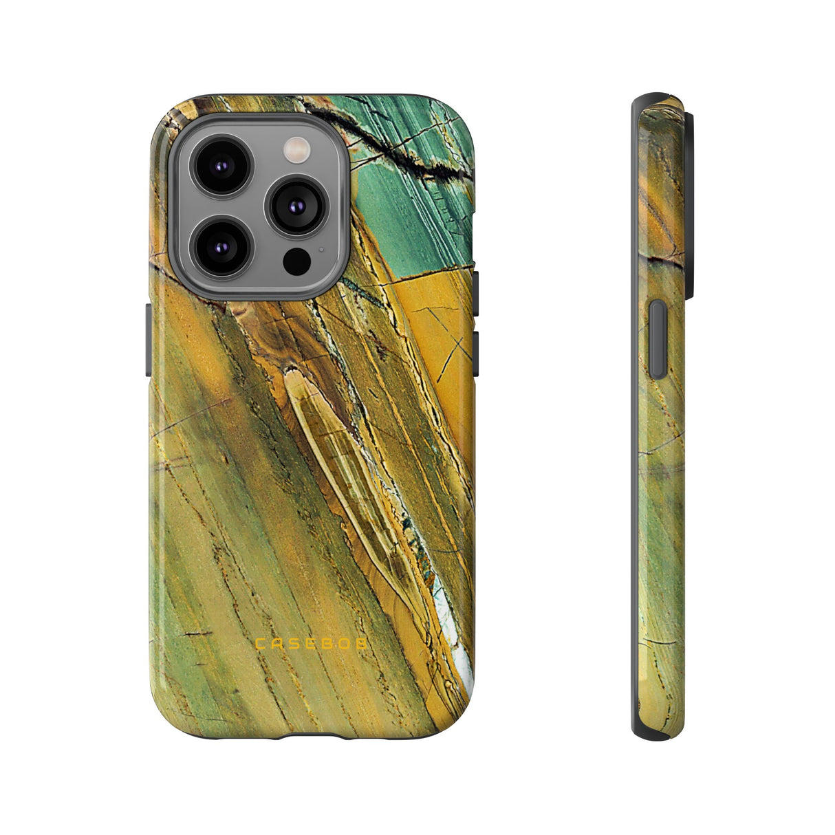 Cracked Yellow - Protective Phone Case