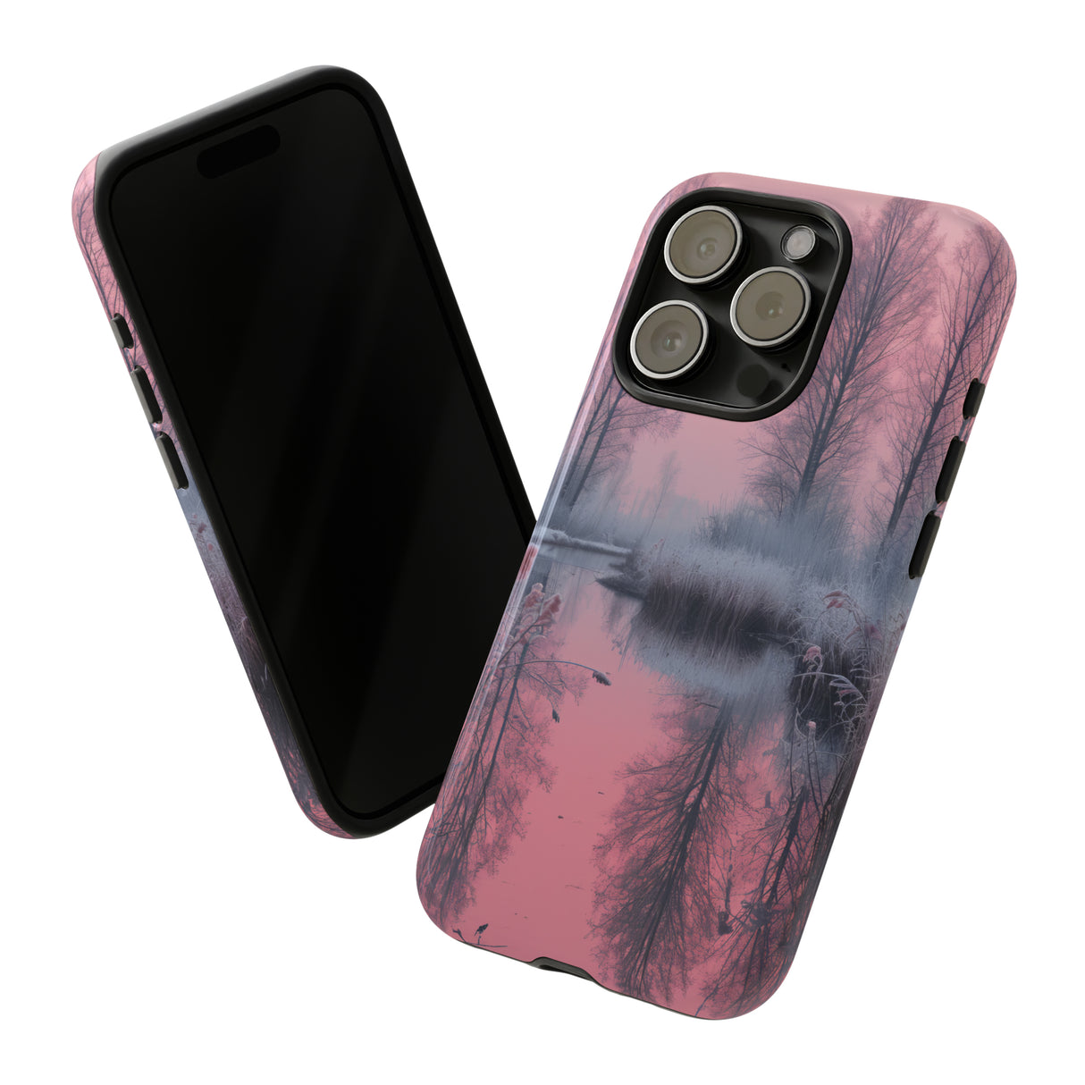 Pink Winter Lake Whisper - Protective Phone Case