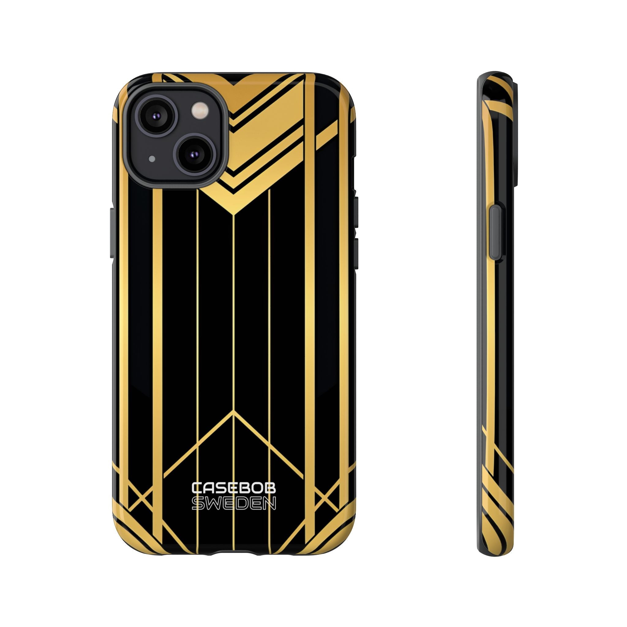 Golden Geometric Symphony iPhone 14 - Tough