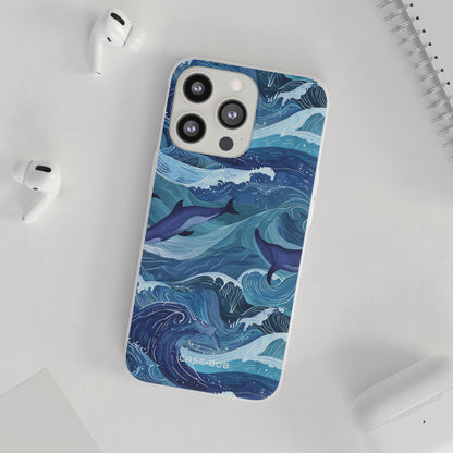 Dolphin Waves iPhone 13 Pro - Soft
