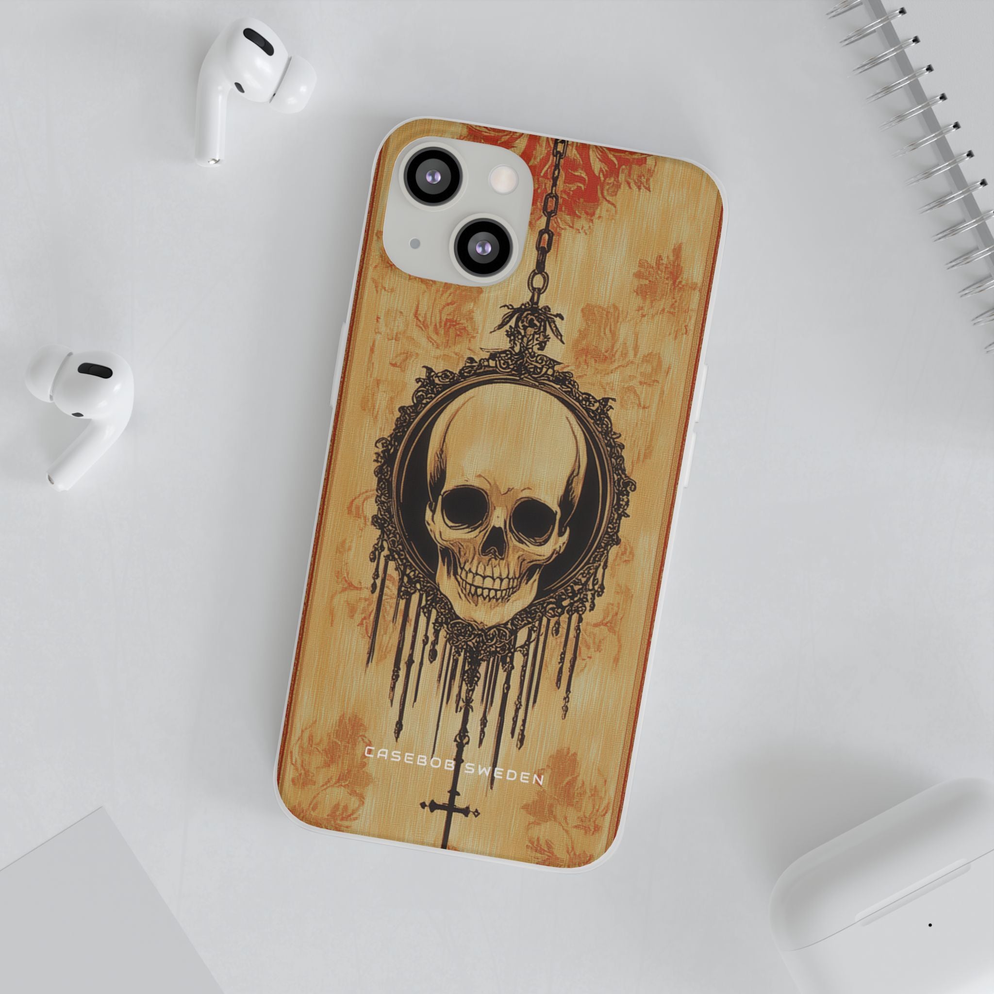 Gothic Skull Elegance iPhone 13 - Flexi Phone Case