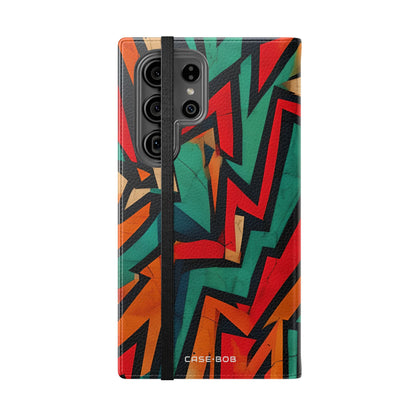 Jagged Flame - Samsung S23 Ultra Case - Wallet