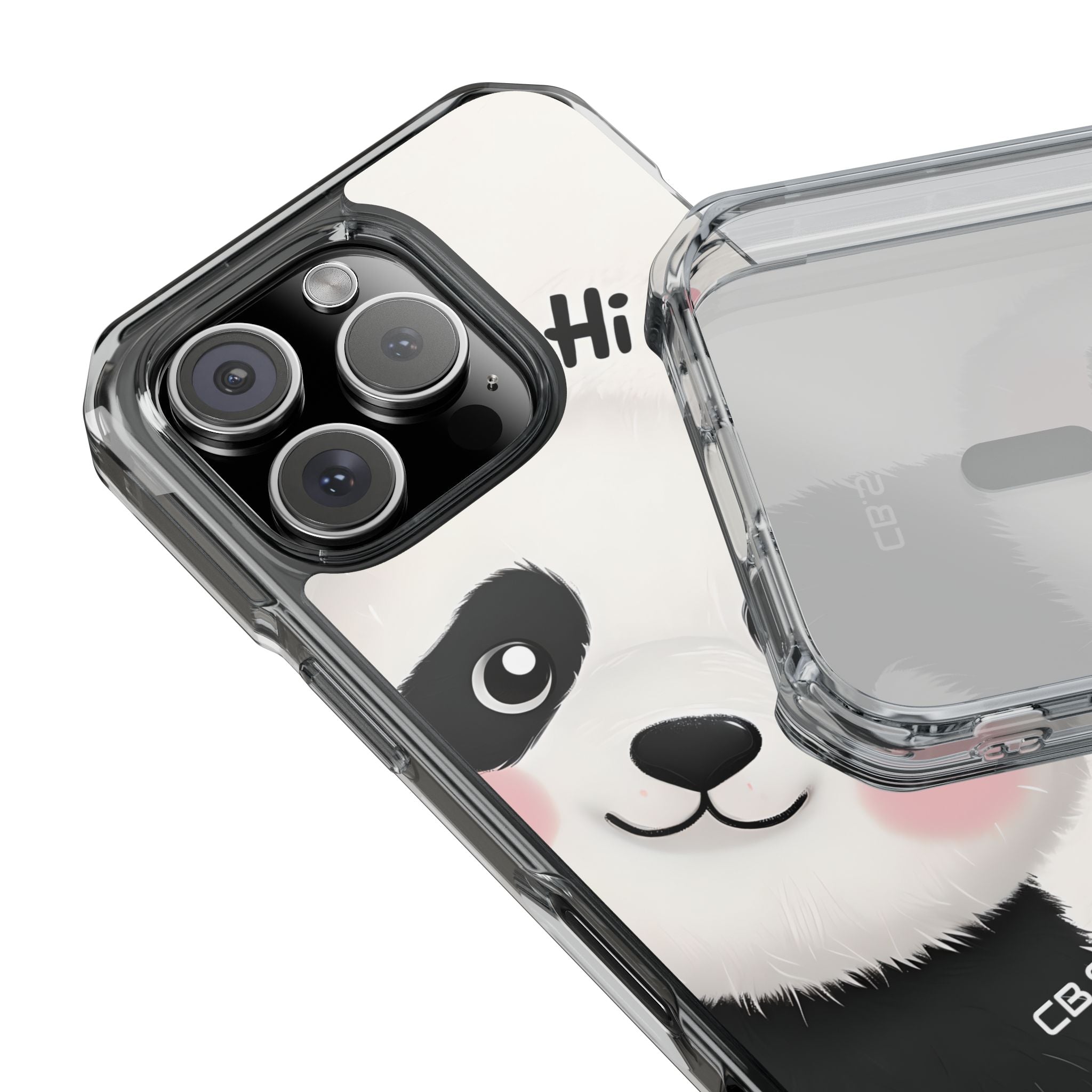 Entzückendes Panda-verspieltes Hi-Text-Telefon iPhone 16 - Impact Clear+