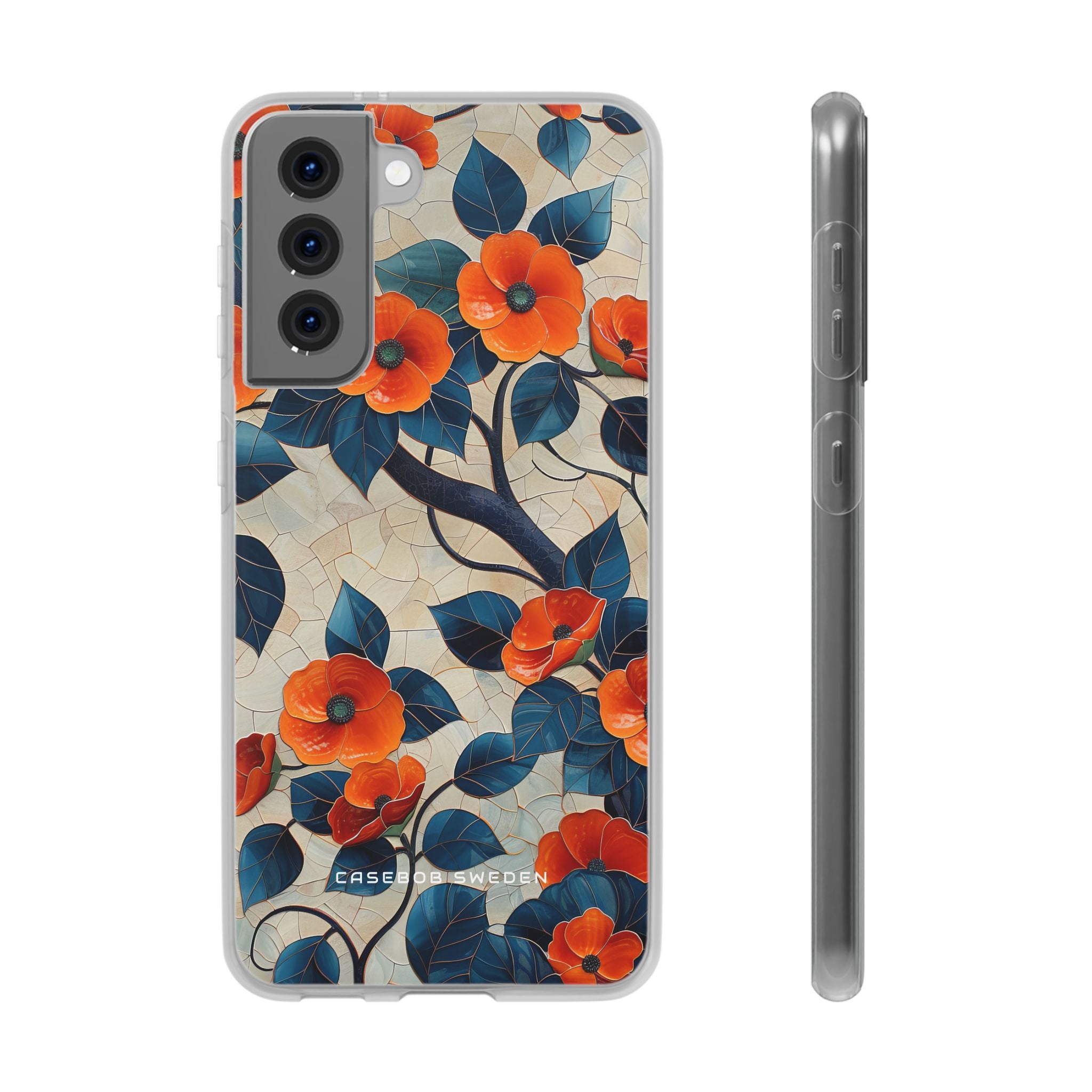 Orange Blossoms Mosaic Harmony Samsung S21 - Flexi Phone Case