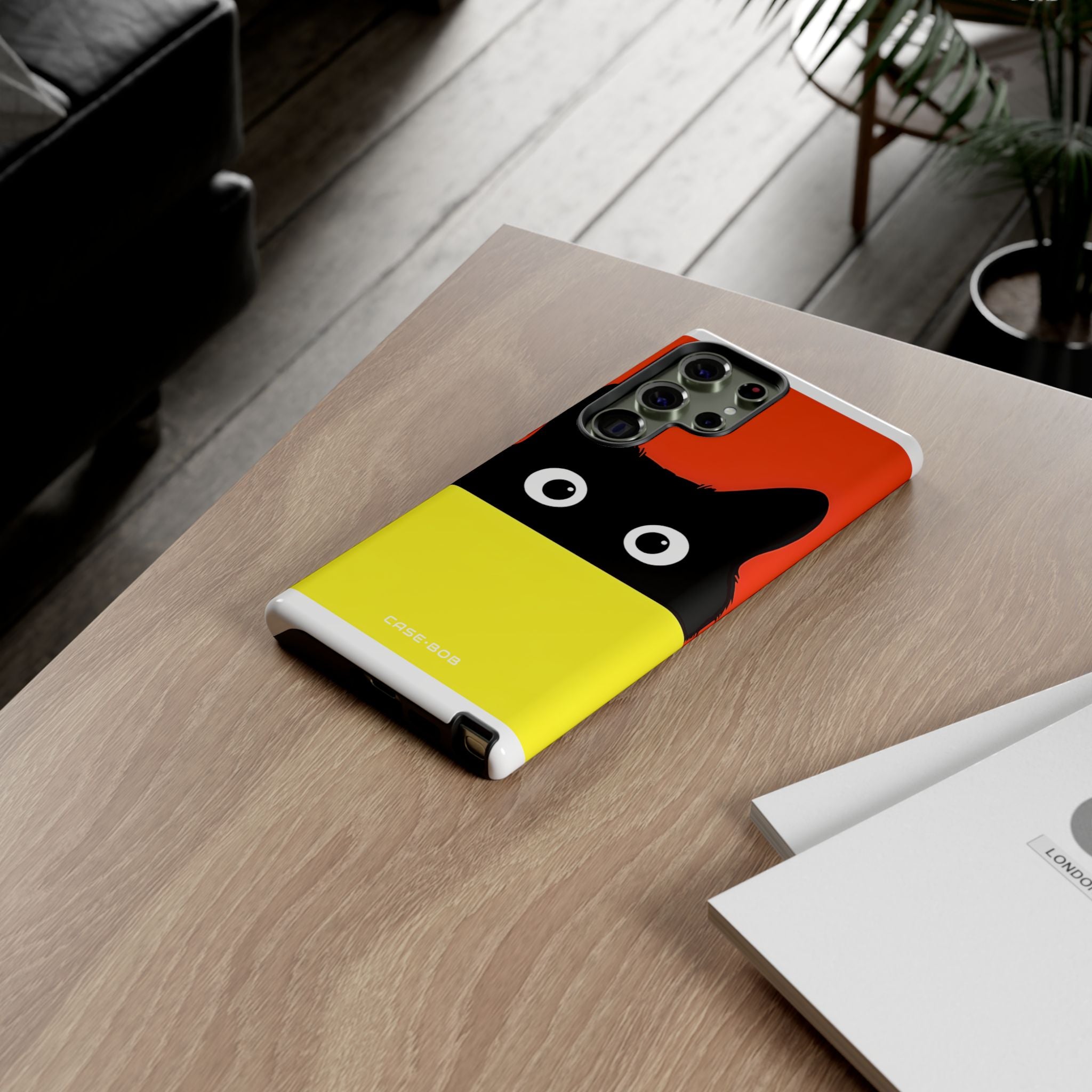 Peekaboo Cat Crimson Samsung S23 Ultra Case - Tough