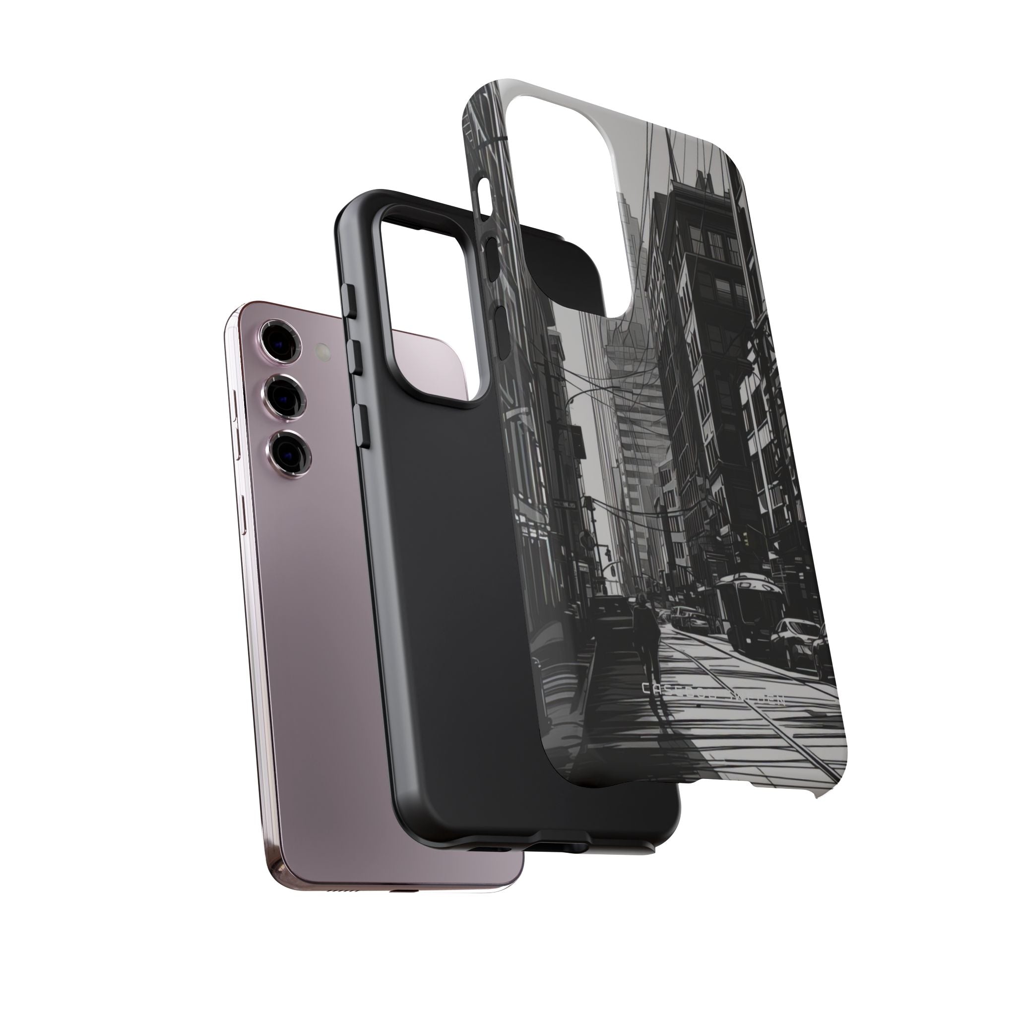 Urban Cityscape Line Perspective Samsung S23 - Tough Phone Case