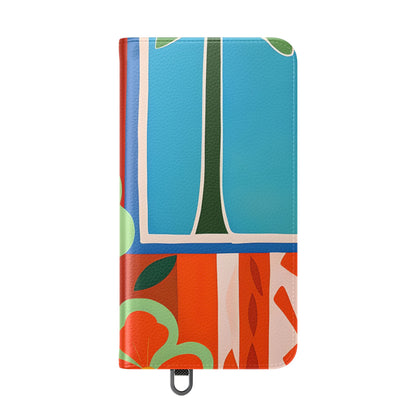 Orange Blossom Mosaic - Samsung S24 Plus Cover - Wallet