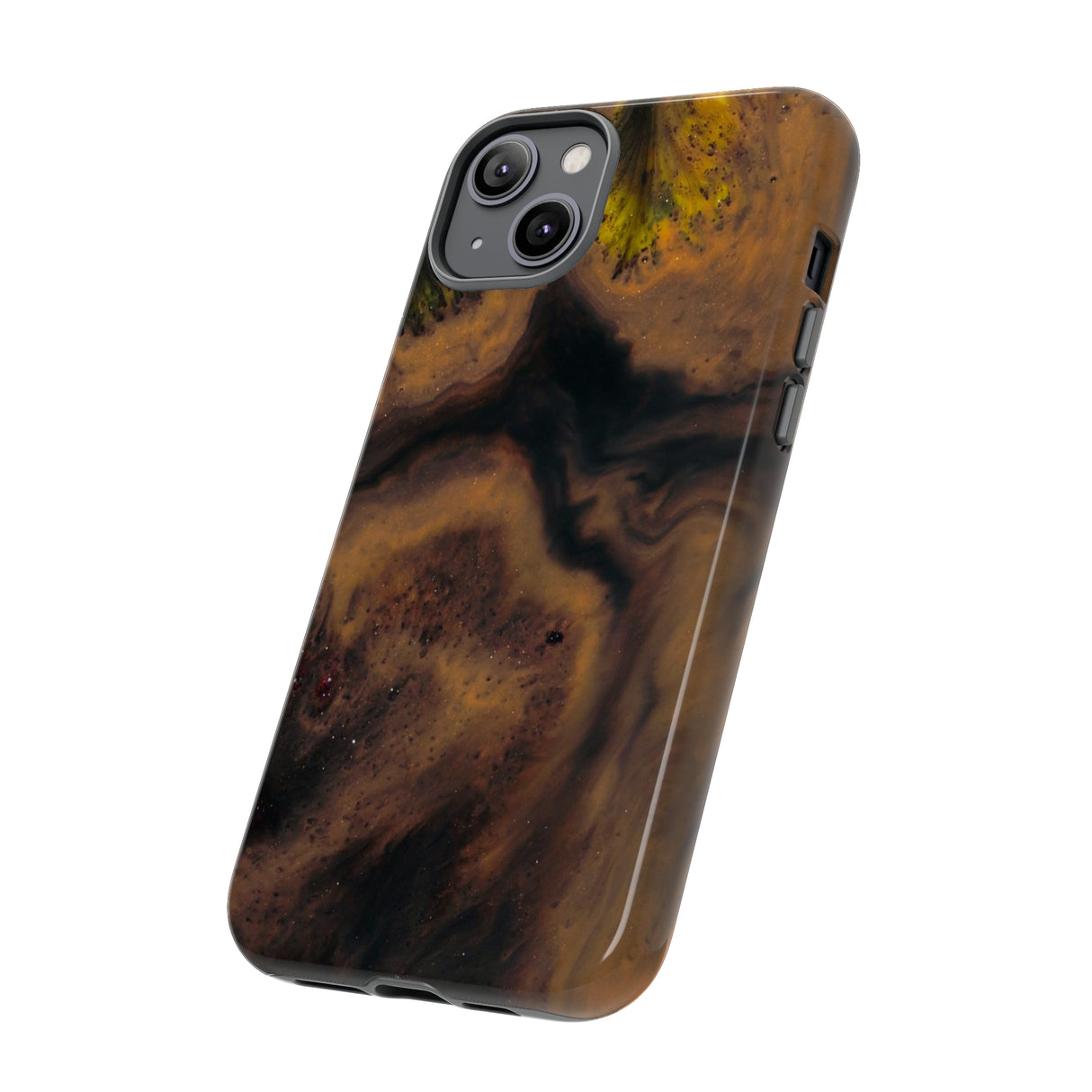 Brown Earth Ink Art - Protective Phone Case