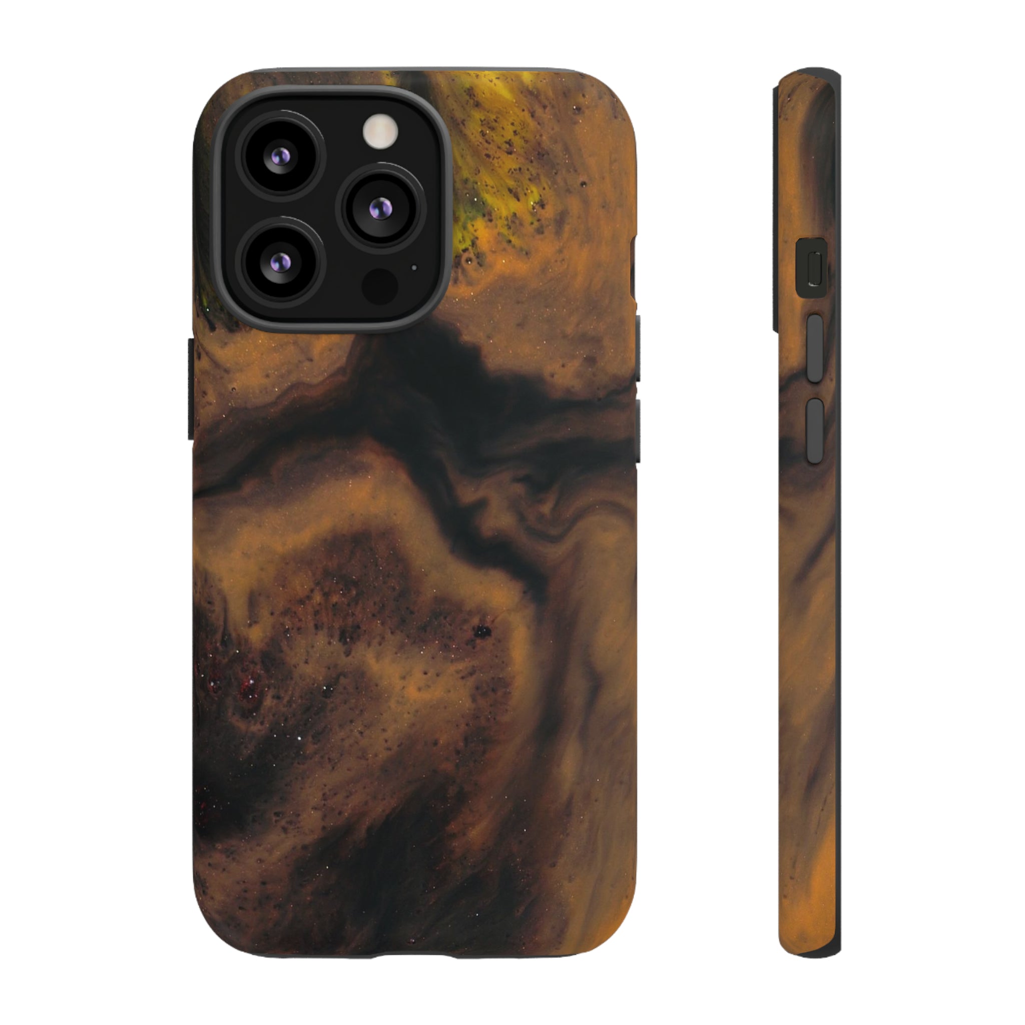 Brown Earth Ink Art - Protective Phone Case