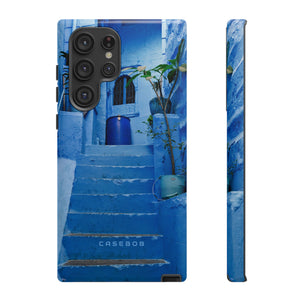 Blue City Morocco - Protective Phone Case