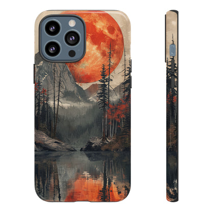 Abstract Wilderness Wonders: A Geometric Journey - Protective Phone Case