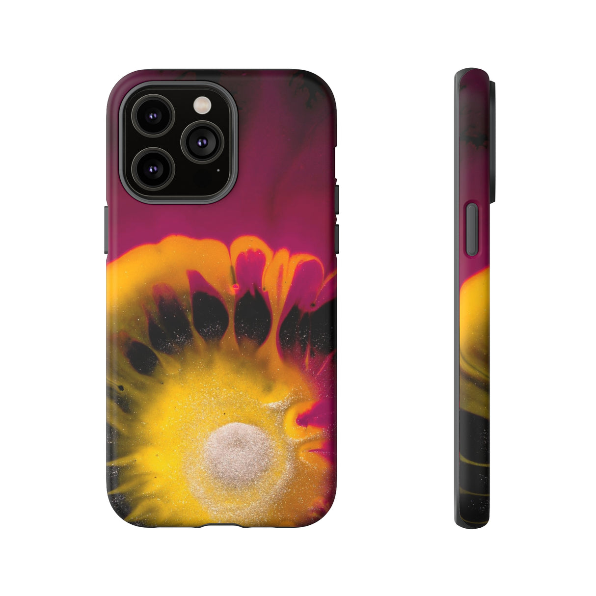 Deep Purple Ink Art iPhone Case (Protective) iPhone 14 Pro Max Matte Phone Case